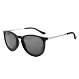 ZYJBDFC Gafas de Sol Moda Big Frame Street Photography Mujer, Mujer-mattblack