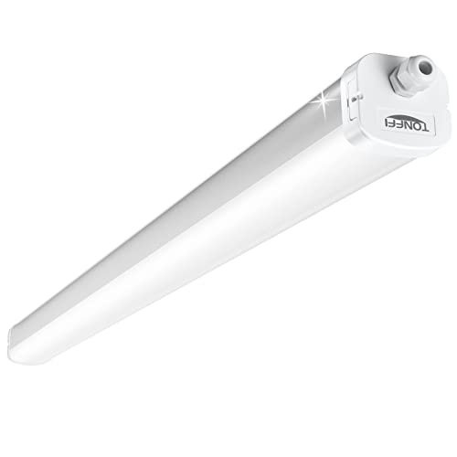TONFFI LED Feuchtraumleuchte 150cm 60W mit 7200LM für Keller Garage Werkstatt Warenhaus, LED Wannenleuchte Feuchtraumlampe Werkstattlampe Röhre, Neutralweiß 4000K Wasserfest IP66