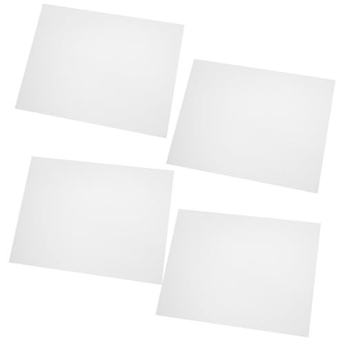 UTHCLO 4個猫砂盆防?罩 透明加厚パネル 猫トイレ囲い 飛び散り防止 柔軟