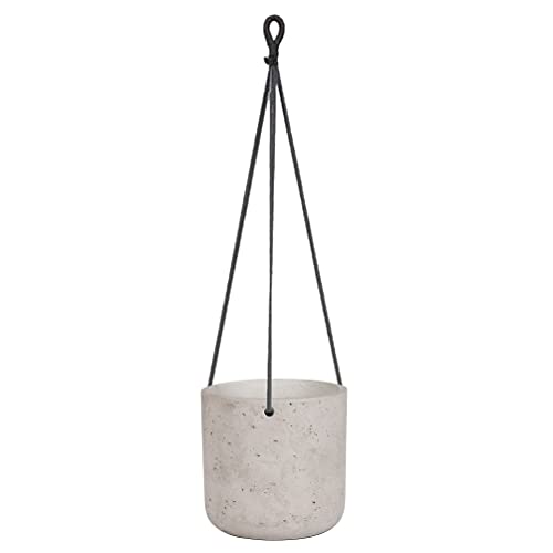 212 Main 6 in. Hanging Planter Grey - Medium