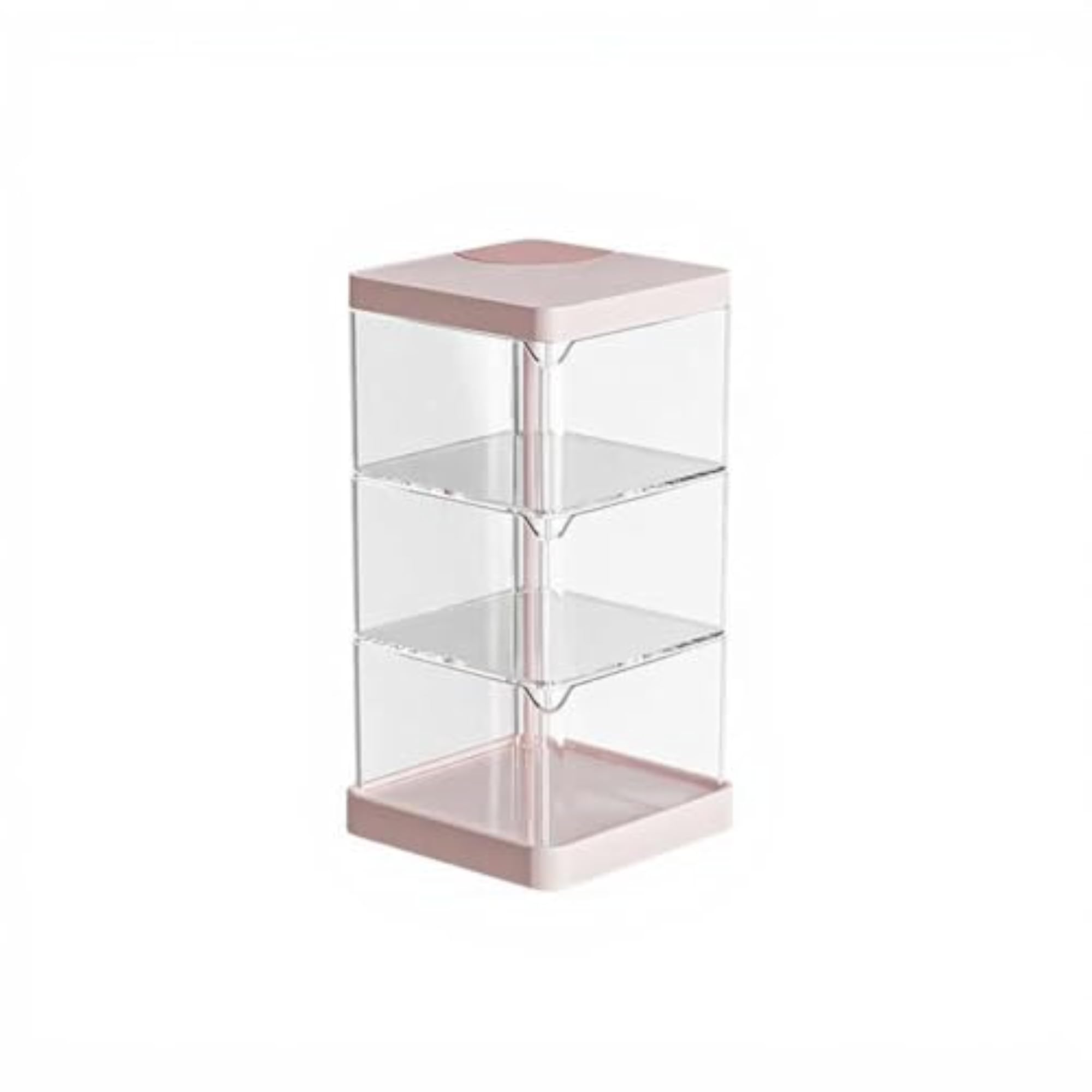 Rotating Dustproof Makeup Organizer for Vanity Storage