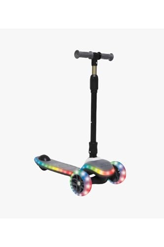 Lumıx Yanları Işıklı Katlanabilir Çocuk Scooter Gri Lumix