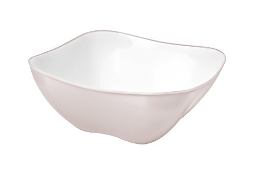 BUGATTI GLAU-02197 Insalatiera, Polipropilene, Avorio, 20 x 20 x 8 cm