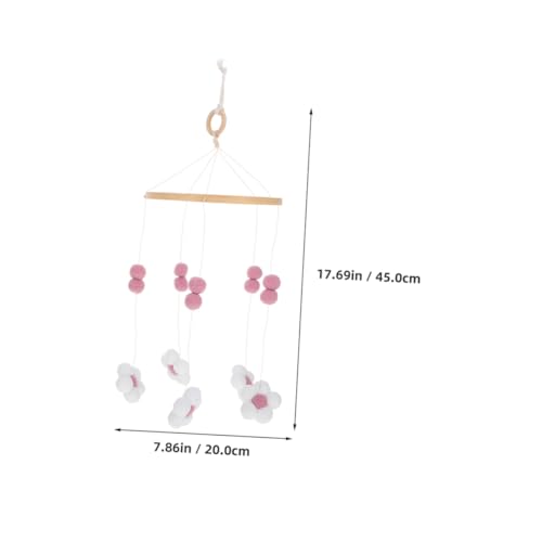 Mobile à pompons pour lit bébé et décoration de chambre d'enfant - 2