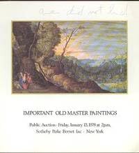 Paperback Important Old Master Paintings Book