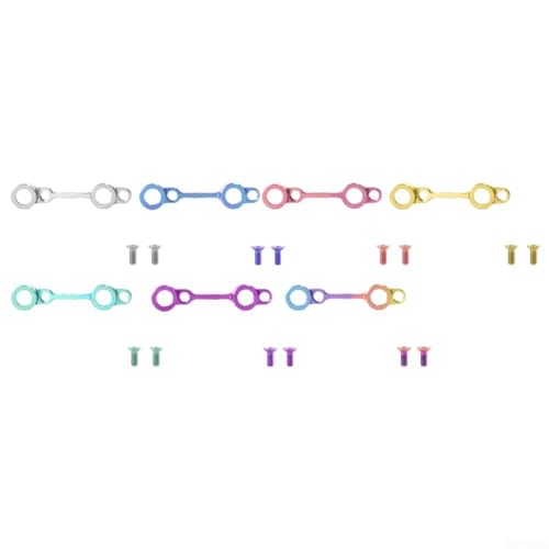 Support de frein à disque rigide avec vis en titane colorées