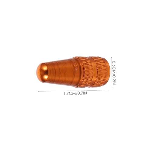 6 Unidades Cabezales de Neumático Aluminio Naranja miniatura 2