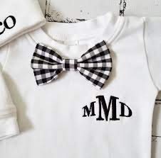 Image of Tuxedo Neck bow tie for Infants,Kids,Toddlers, Boys,Men - Hand sewn & Handcrafted