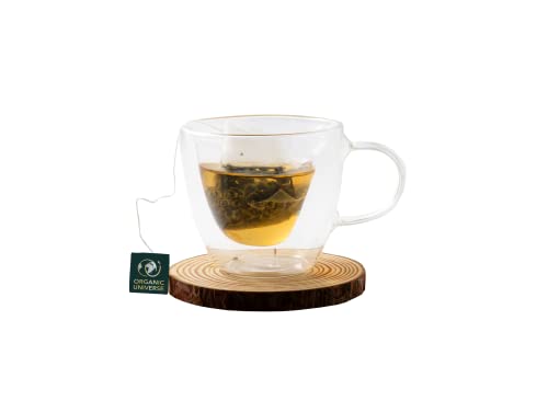 Image of ORGANIC UNIVERSE Chamomile Tea and Chamomile Citrus Tea Whole Leaf Tea Combo | Pack of 2, 50 Pyramid Tea Bags | Aromatic Flavours | 100% Organic Ingredients