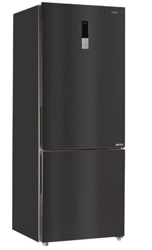 INFINITON Frigorifico Combi FGC-432WC85DEK, 442 Litros, Ancho Especial de 70 cm, Inverter, No Frost Total, Fast freezing, Alarma óptica y acústica de puerta abierta, E, Dark Inox