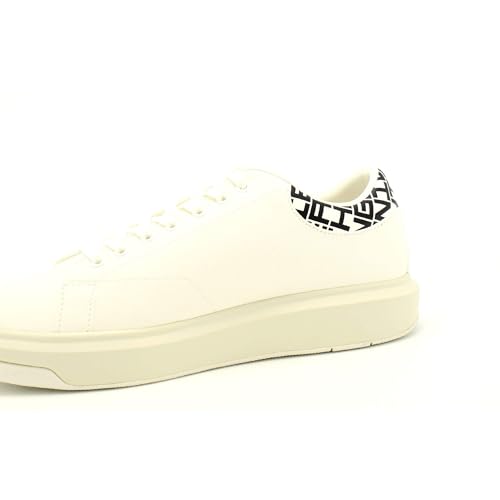 Armani Exchange Men's Low-Top Sneakers, White Black, 84