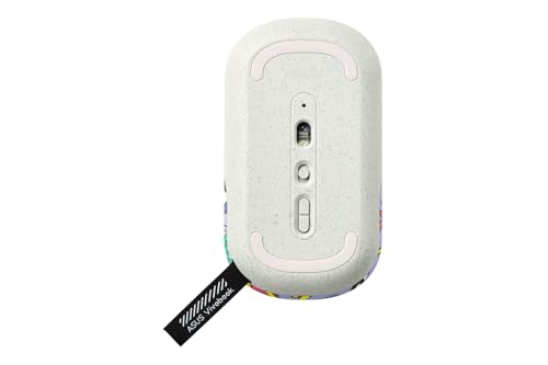 Image of ASUS Marshmallow Mouse MD100 Steven Harrington Edition /Silent, Adj. DPI, Multi-Mode, Wireless Optical Mouse (2.4GHz Wireless, Bluetooth, Limited Edition Mouse)