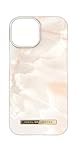 IDEAL OF SWEDEN Bedruckte Handyhülle, niedliches buntes Muster, schützende Abdeckung aus Hartplastik mit Mikrofaserfutter für das iPhone. Kompatibel mit iPhone 15 Pro (Rose Pearl Marble)