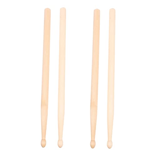 FUNOMOCYA Safe Maple Drum Sticks 295 * 14mm Comfortable Wooden Drumsticks for Boys and Girls