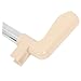 ULTECHNOVO Dustpan Rod Replacement Detachable Two-Section Metal Handle Ergonomic Grip for Floor Cleaning Stainless Steel Dustpan Stick