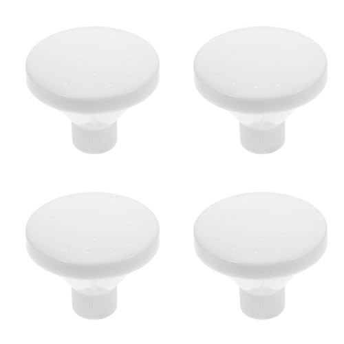 SOLUSTRE Boquilla de Riego Rosca Interior de 24 Mm para Regadera, Repuesto Blanco 4 Piezas, Boquilla Rociadora para Plantas de Interior y Exterior, Cabezal Antitaponamiento para Jardín