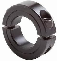 SUMMIT COLLARS C2-200 CB2-200 2" ID Double Split Clamping Shaft Collar – Heavy-Duty Black Oxide Steel for Industrial, Agricultural, and Mechanical Applications