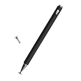Caneta stylus capacitiva para telas touch (tablets, smartphones e notebooks) compatível com Apple, Samsung, Xiaomi, Motorola, etc (Preto)