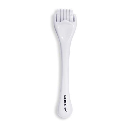 Koi Beauty Derma Roller for Beard Hair & Facial Care - 540 Titanium Derma Roller for Men And Women - 0.25mm Home use Microneedling Roller