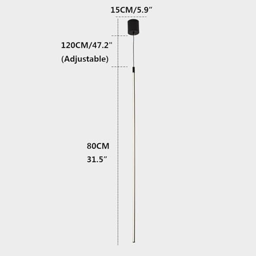 Applique Murale Long Tube Finition Blanche avec Éclairage Design Led - 5