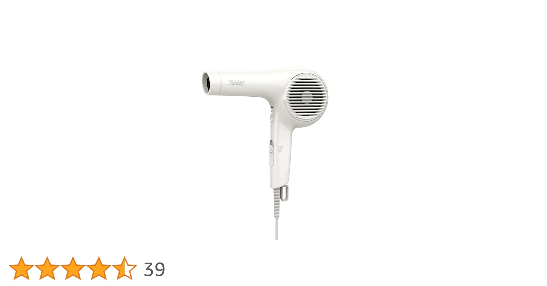 Nobby NB4100 マイナスイオン ヘアー ドライヤー ホワイト Nobby NB4100 マイナスイオンヘアドライヤー［ブラック