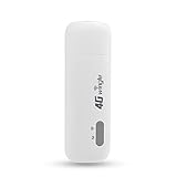 KuWFi Mini 4G Router 4G Wireless USB Modem WiFi Dongle Unlocked Mini Car Wireless Routers Mobile WiFi Hotspot with Sim Card Slot [No for USA] (White)