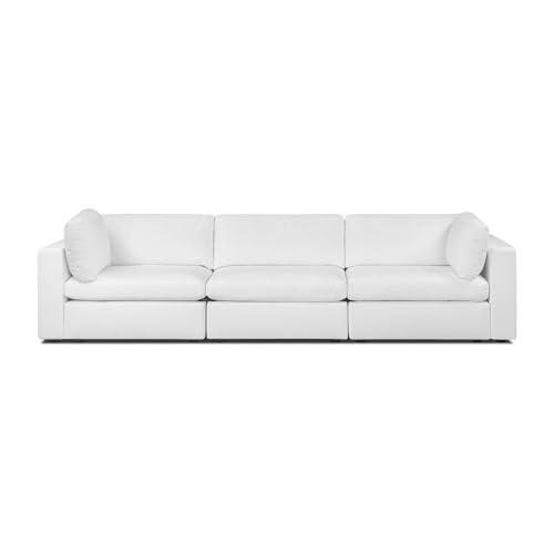 Poly & BARK Vari 3-Seat Modular Sofa in Cotton White