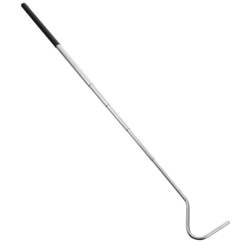 GANAZONO Einziehbarer Reptilienhaken Aus Edelstahl Professionelles Werkzeug Für Schlangenfänger Tragbar Und Teleskopierbar Für Terrarien Sichere Handhabung Von Schlangen