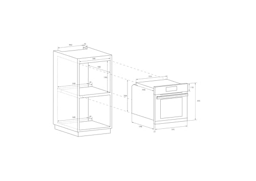 Four encastrable émail lisse FCS100X