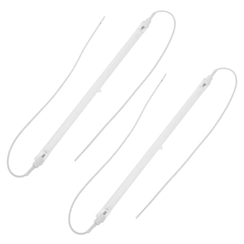 Abaodam Lot de 2 Tubes Chauffants en Quartz Dépoli 23 Cm Câble, Résistances Infrarouges Silencieuses pour Chauffage Électrique de Terrasse, Remplacement de Brûleur pour Radiateurs