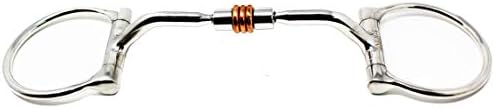 Professional Equine Horse Stainless Steel 5.5" Mouth D-Ring Comfort Snaffle Bit Copper Rollers 35310C
