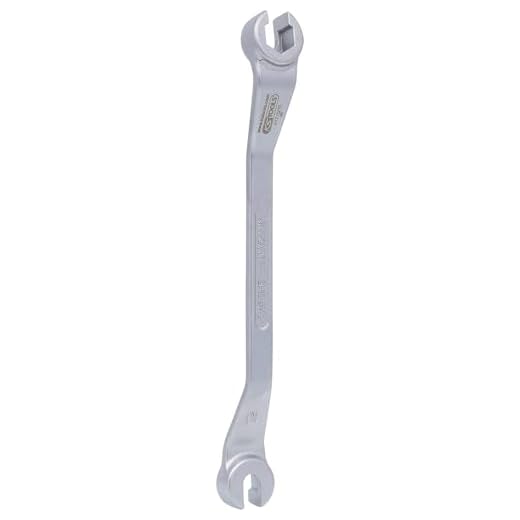 KS Tools 517.0270 CHROMEplus Offener Doppel-Ringschlüssel, gekröpft, 10x11mm
