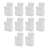 ARTSEWPLY 10 Pezzi Clip per Coperchio di Pentola in Silicone Bianco Presa Flessibile e Protezione Antigraffio per Organizzare la Cucina e Conservare gli Utensili
