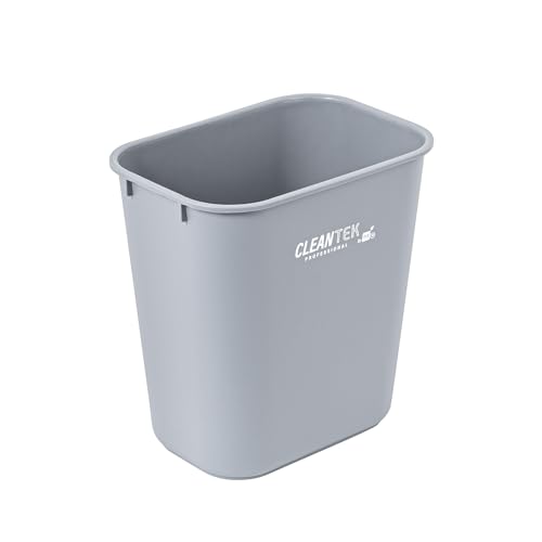 Restaurantware Rectangular Trash Can 1 Count Gray Plastic 13 Quart