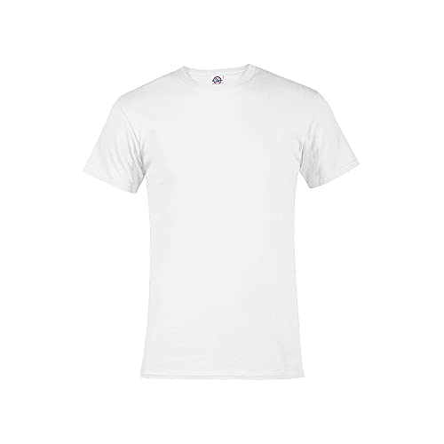 Image of Soffe Men Adult 5.2 oz. Short Sleeve Tee, White, 100% Cotton