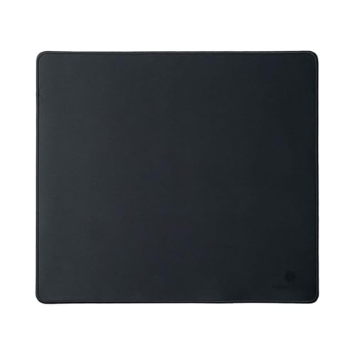 Keychron High-Performance Gaming Mouse Pad, Ultra-Smooth Micro-Weave Surface, Anti-Slip Rubber Base, Durable Stitched Edges, Quiet Mouse Movements - Black- 17.72â€x 15.75â€œ