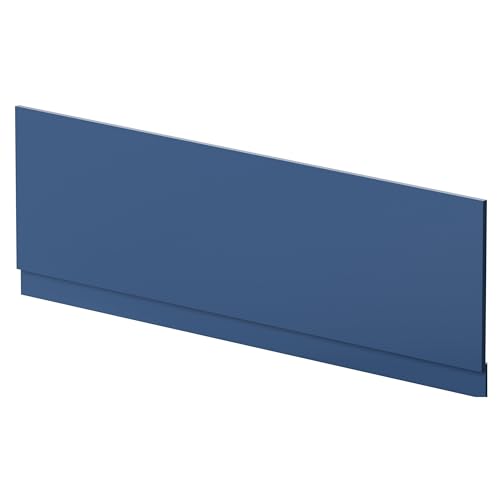 Image of Balterley Front Bath Panel Covering with Plinth 1700mm, MDF Bath Panels, Satin Finish, Straight Front Bathroom Panels for Bathtub, Water Resistant Side Panel for Bathroom Baths (Blue)