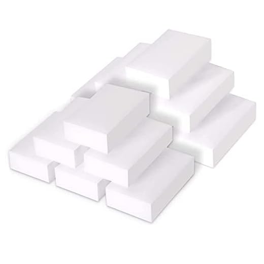 KATELUO 24 pièces éponges,éponges Magiques,Elles sont idéales pour enlever les traces de rayures tenaces des chaussures,et pour graisser les taches des comptoirs et les coins sales. (Blanc, 24 Pièces)