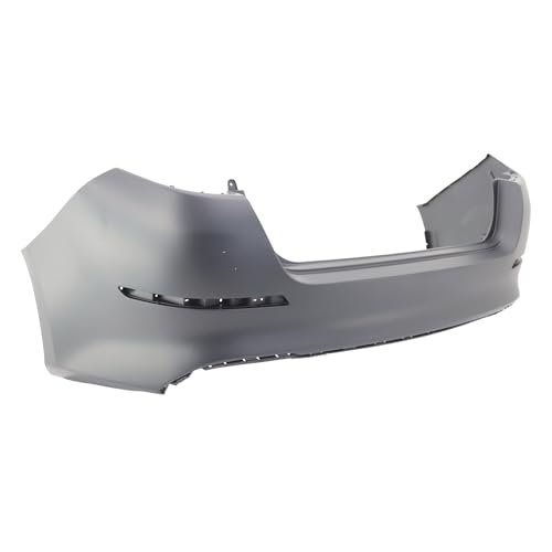 Image of Compatible with Kia Optima 2014-2015 Rear Bumper Cover | Primed, Without Parking Sensor Holes, Sedan, Ready to Paint, OEM 866114C500, KI1100180