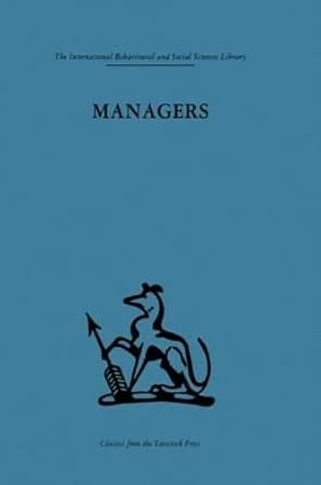 Managers: Personality & performance: Volume 57 book cover