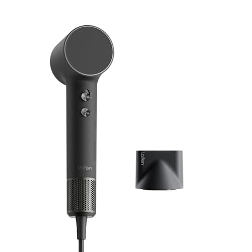 Laifen MINI Hair Dryer, Lightweight and Compact High Speed 200M Ionic Blow Dryer with 110, 000 RPM Powerful Motor for Fast Drying, Low Noise, Hairdryer with Magnetic Nozzle, Child Mode Midni