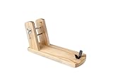 IBILI - Jamonero Encina con anchura ajustable, Madera de Pino, 46,5 x 18,5 x 25 cms