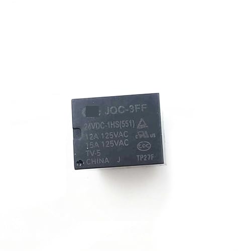 Relés JQC-3FF-5VDC-1HS 15A de 4 pines componentes para sustitución de relé miniatura 6