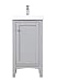 Elegant Decor 18 in. Single Bathroom Vanity Set in Grey