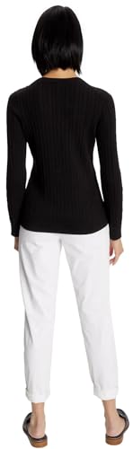 Tommy Hilfiger Women's Flag Logo Crewneck Cable Kint Sweaters Collection 20254