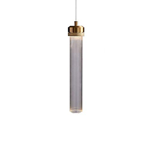 Plafond suspension tube en verre anti-éblouissement pour cuisine