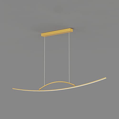 Lustre LED arc nordique dimmable en métal pour éclairage de cuisine