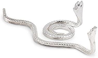 Shiva Puja Naag Nagin Joda for Shiv Ji Bhagwan Pooja Metal Naag Nagin Joda for Kaal Sarp Dosha 1.5 cm