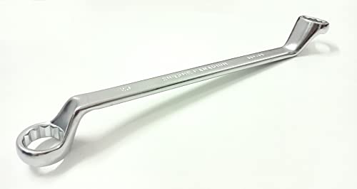 4 MECH Heavy Duty Hardened and Tempered Double Sided Deep Offset Ring Spanner (21X23 MM)