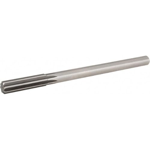 Hertel HSS Chucking Reamer, RH Cut, 9/16" Diameter, Straight-Cylindrical Shank, 2" Flute Length, 8" OAL